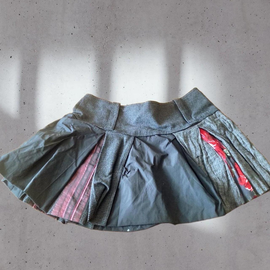 Y2k patchwork microskirt - Sofi Moukidou