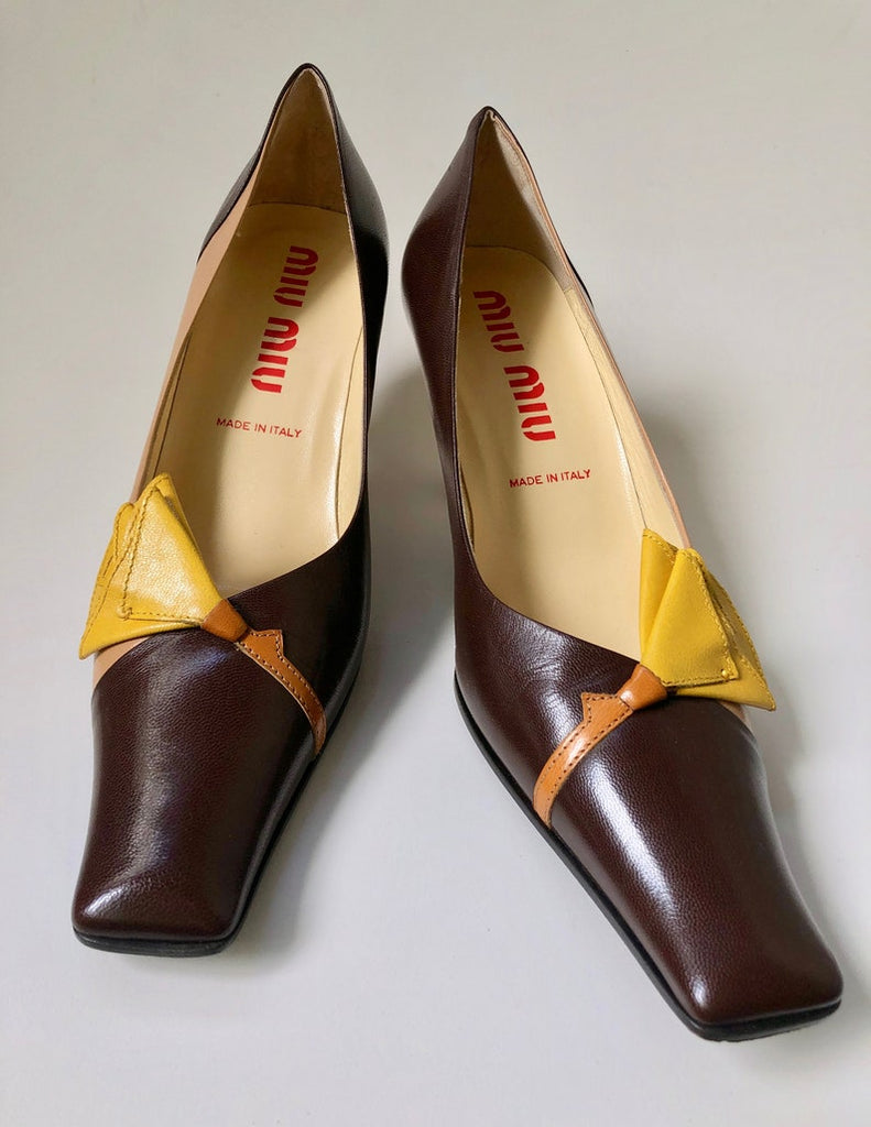 Miu Miu vintage leather heels - Sofi Moukidou